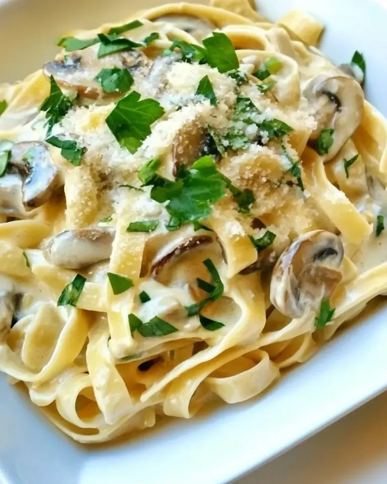 Homemade Creamy Garlic Mushroom Pasta recipe photo