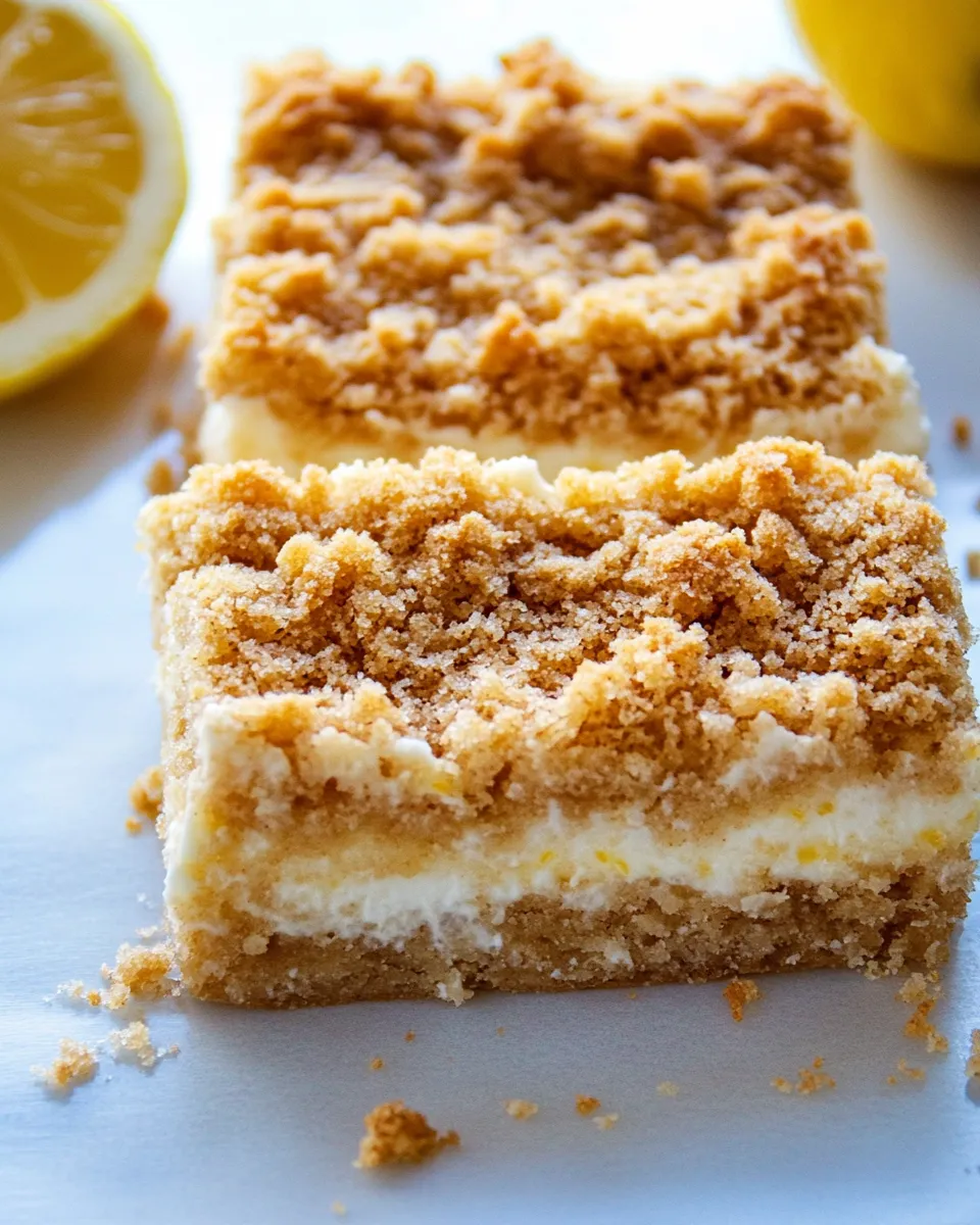 Classic Creamy Lemon Crumb Squares image