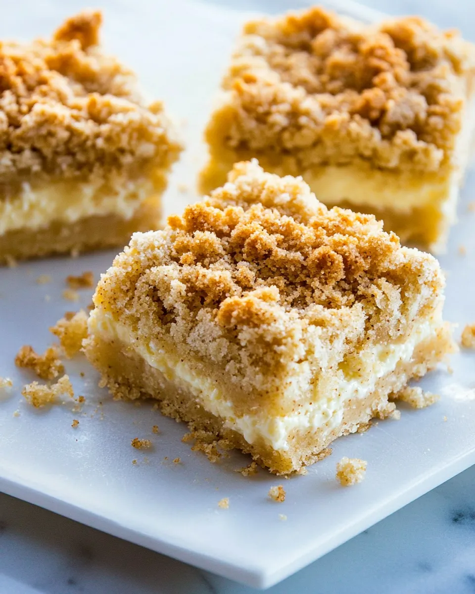 Easy Creamy Lemon Crumb Squares recipe image