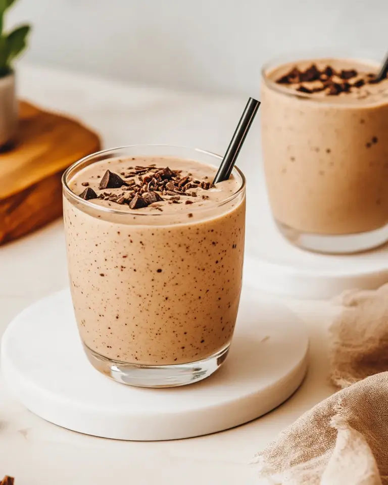 Homemade Creamy Vanilla Chip Smoothie photo