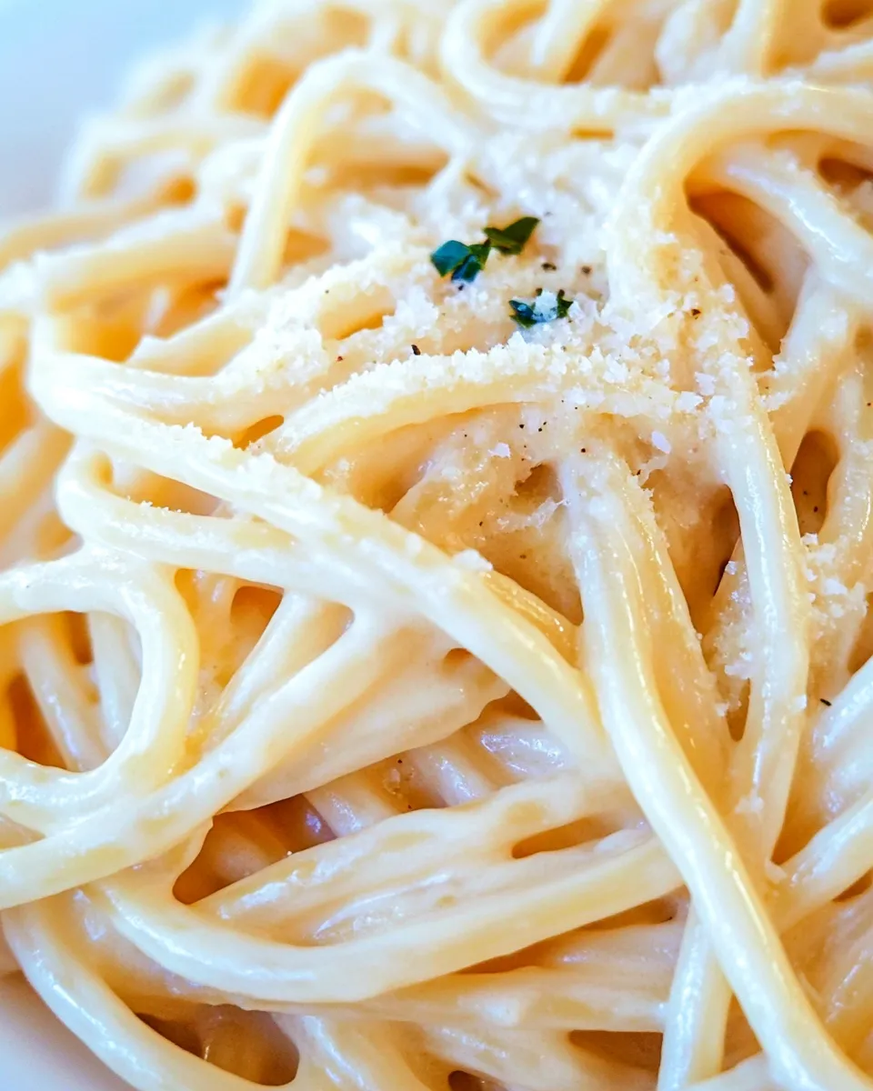 Homemade Creamy Vegan Garlic Pasta photo