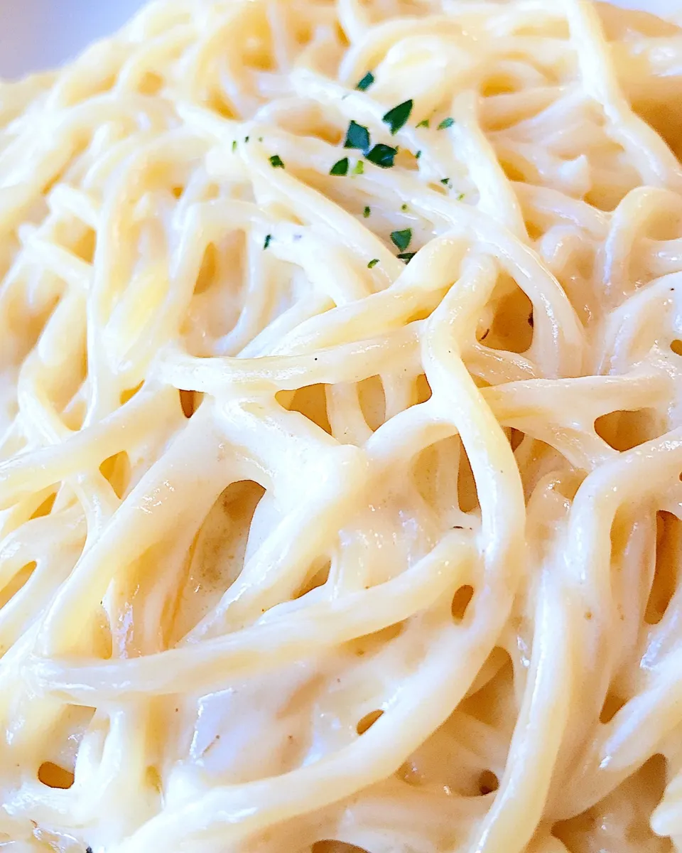 Easy Creamy Vegan Garlic Pasta recipe photo