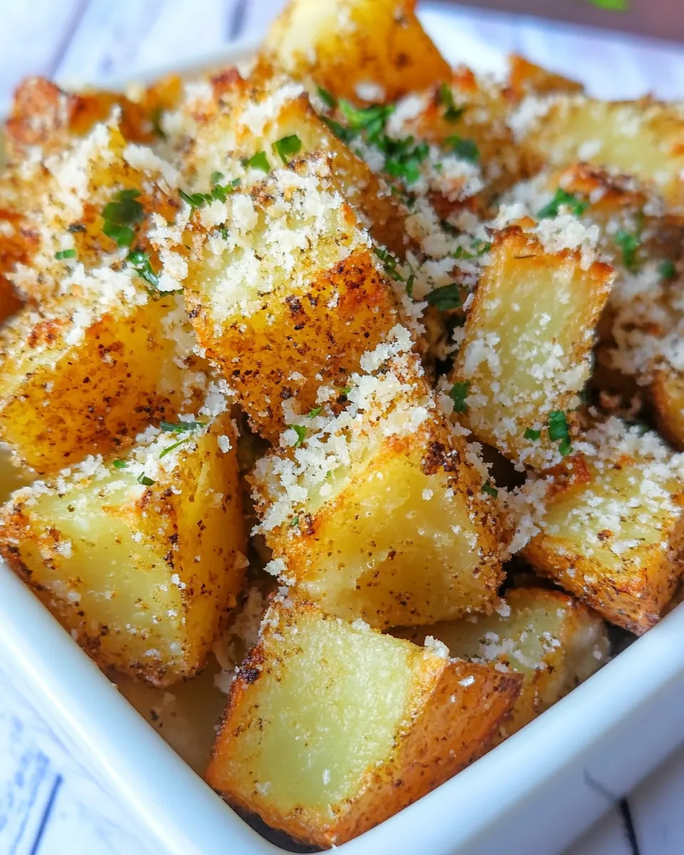 Homemade Crispy Crunchy Parmesan Potatoes photo
