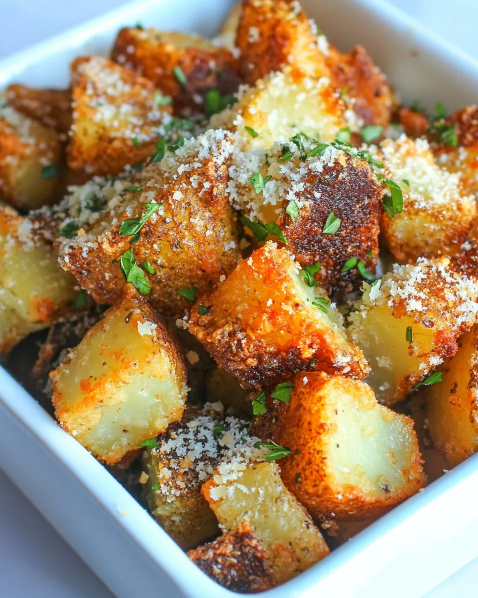 Easy Crispy Crunchy Parmesan Potatoes recipe photo