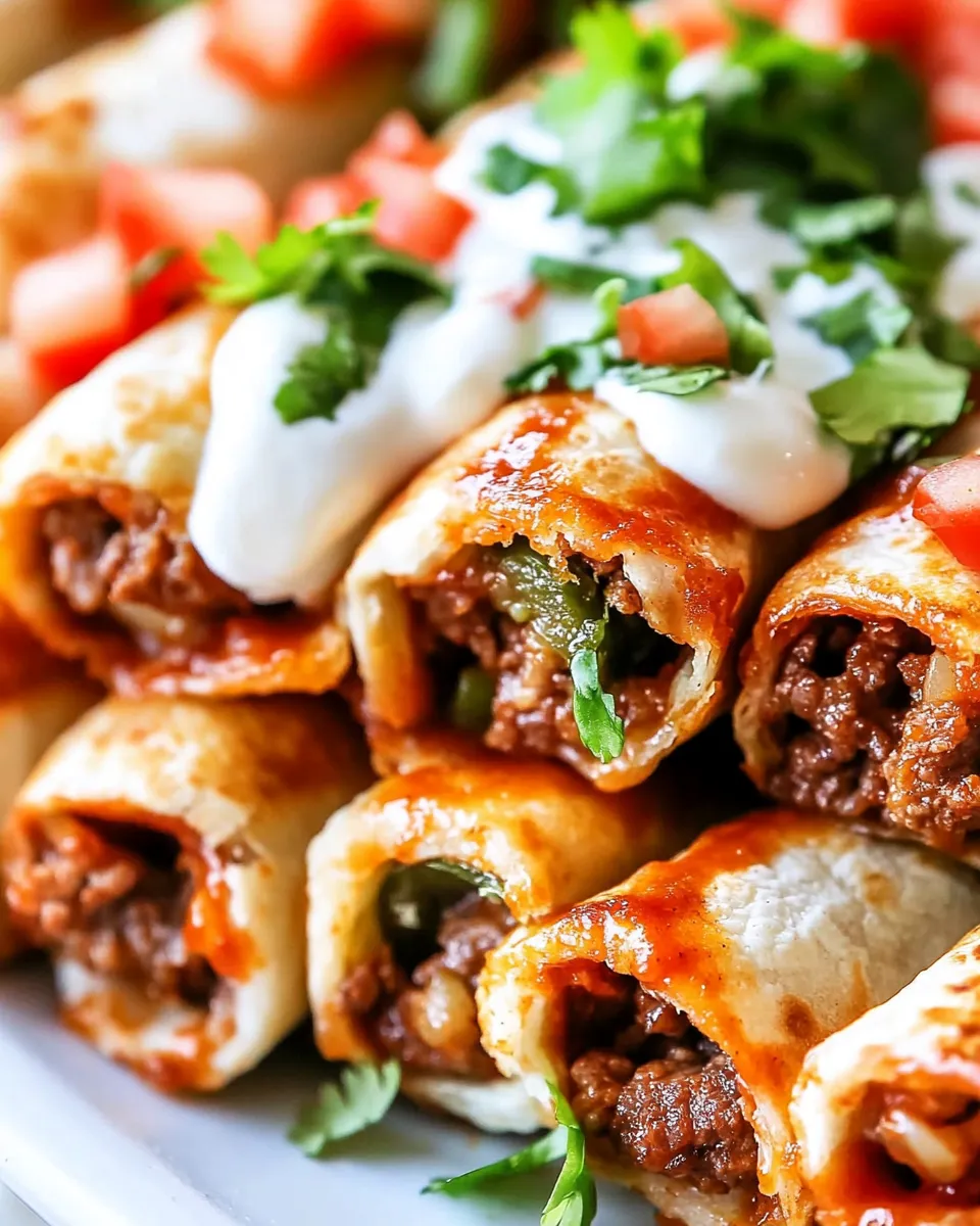 Easy Crispy Jalapeno Popper Beef Taquitos recipe photo