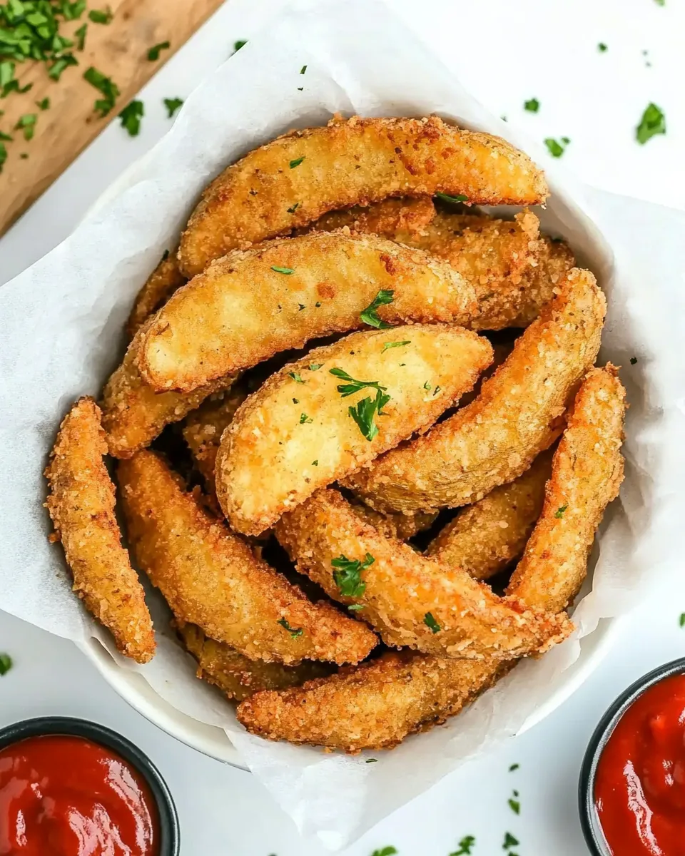 Delicious Crispy KFC Potato Wedges: The Secret Recipe They Didnt Want You to Have food shot