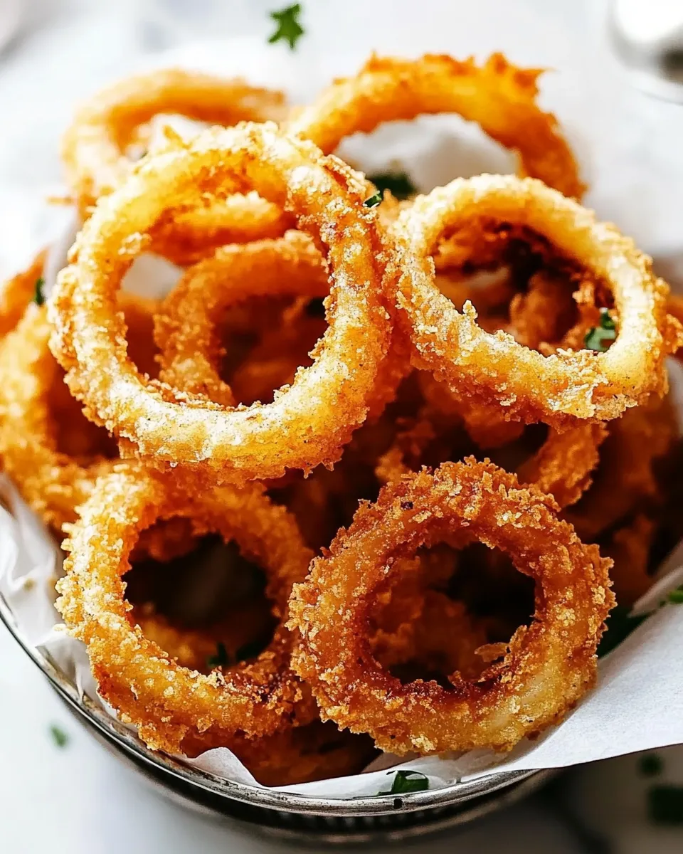 Homemade Crispy Onion Rings (Baked or Fried!) photo