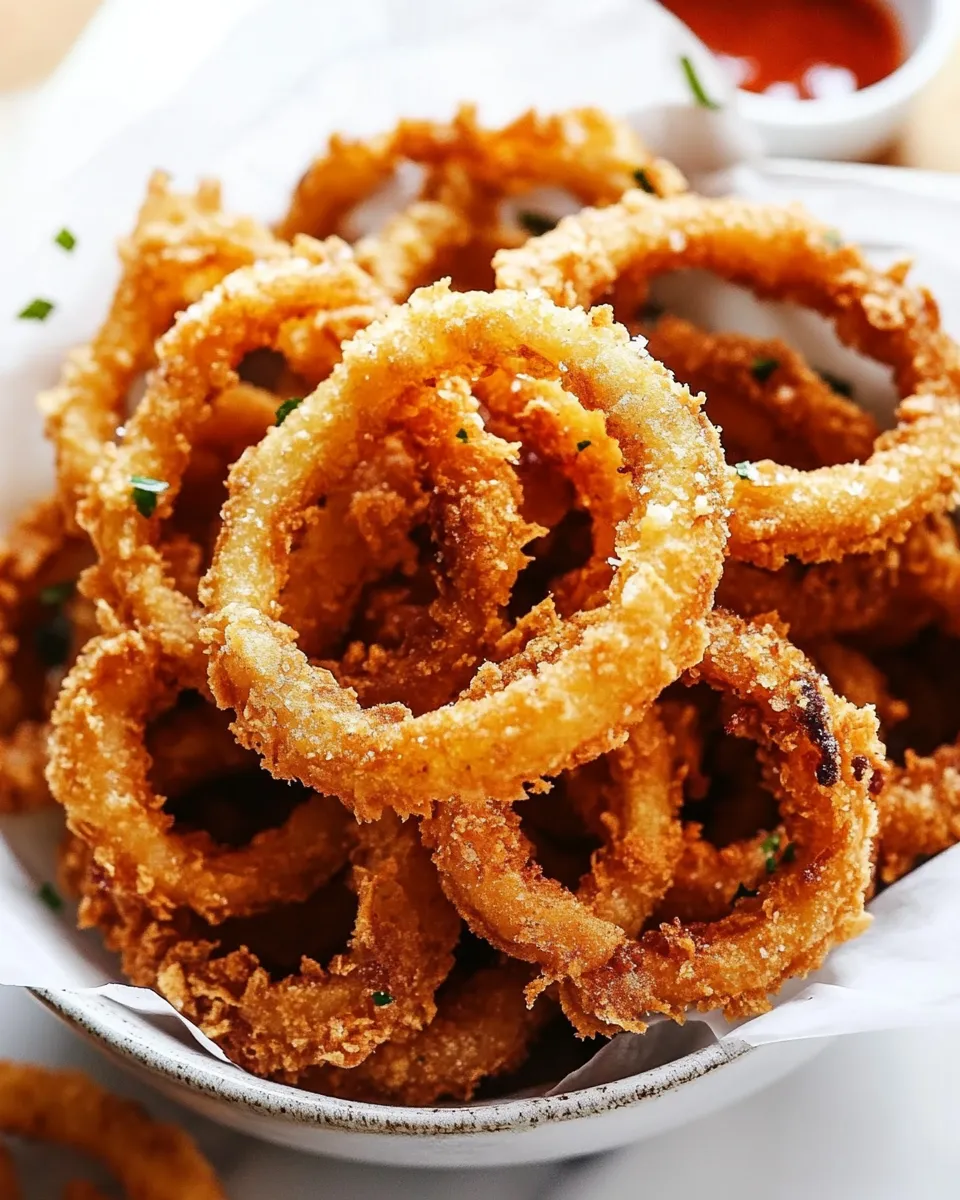 Classic Crispy Onion Rings (Baked or Fried!) recipe image