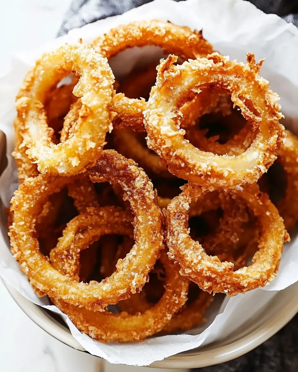 Easy Crispy Onion Rings (Baked or Fried!) dish photo