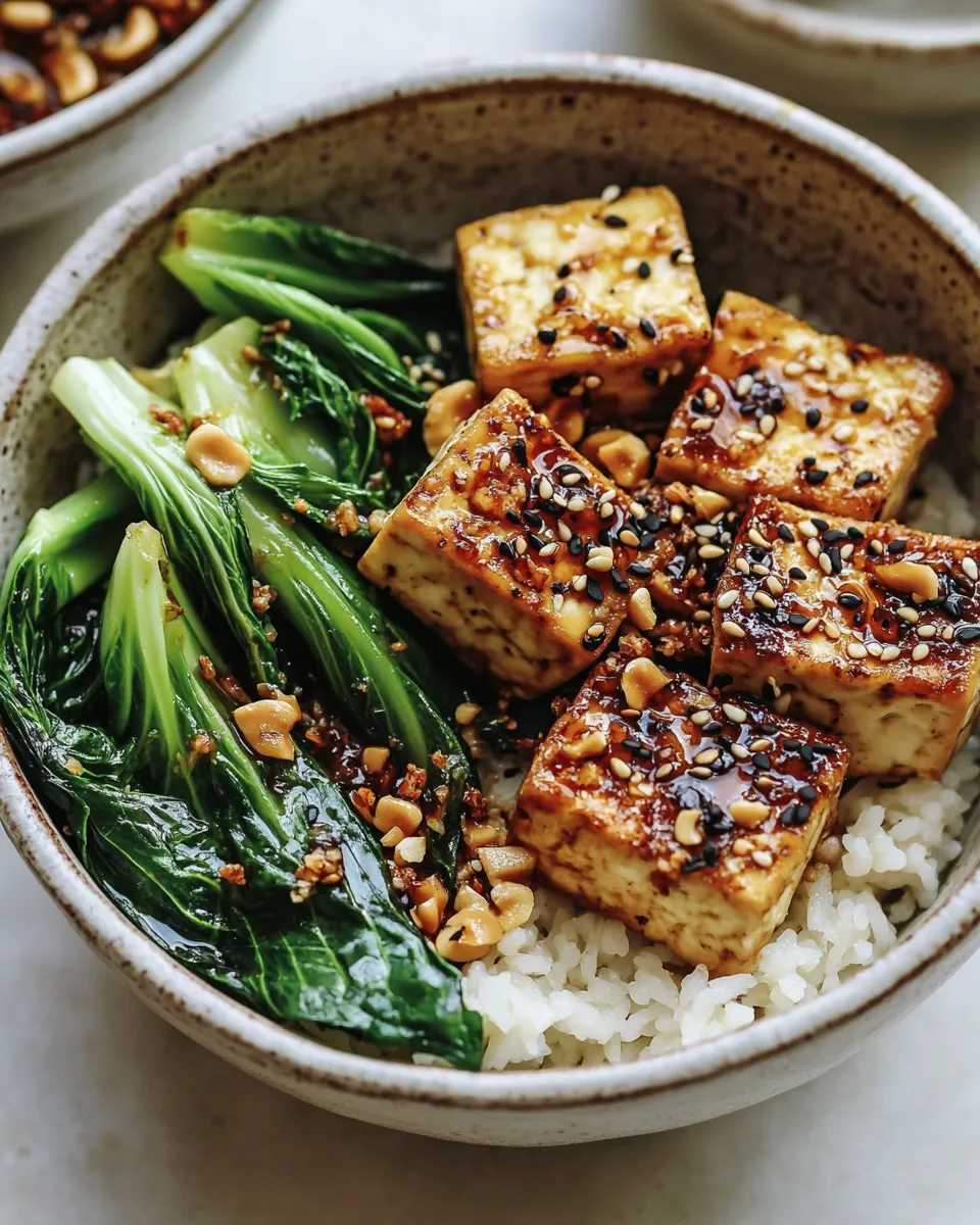 Delicious Crispy Tofu Bowls with Sesame Bok Choy dish photo