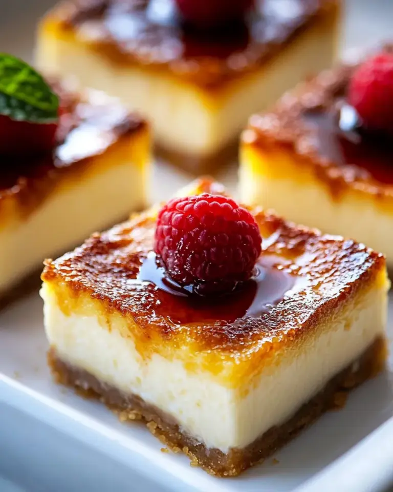 Homemade Crme Brle Cheesecake Bars photo