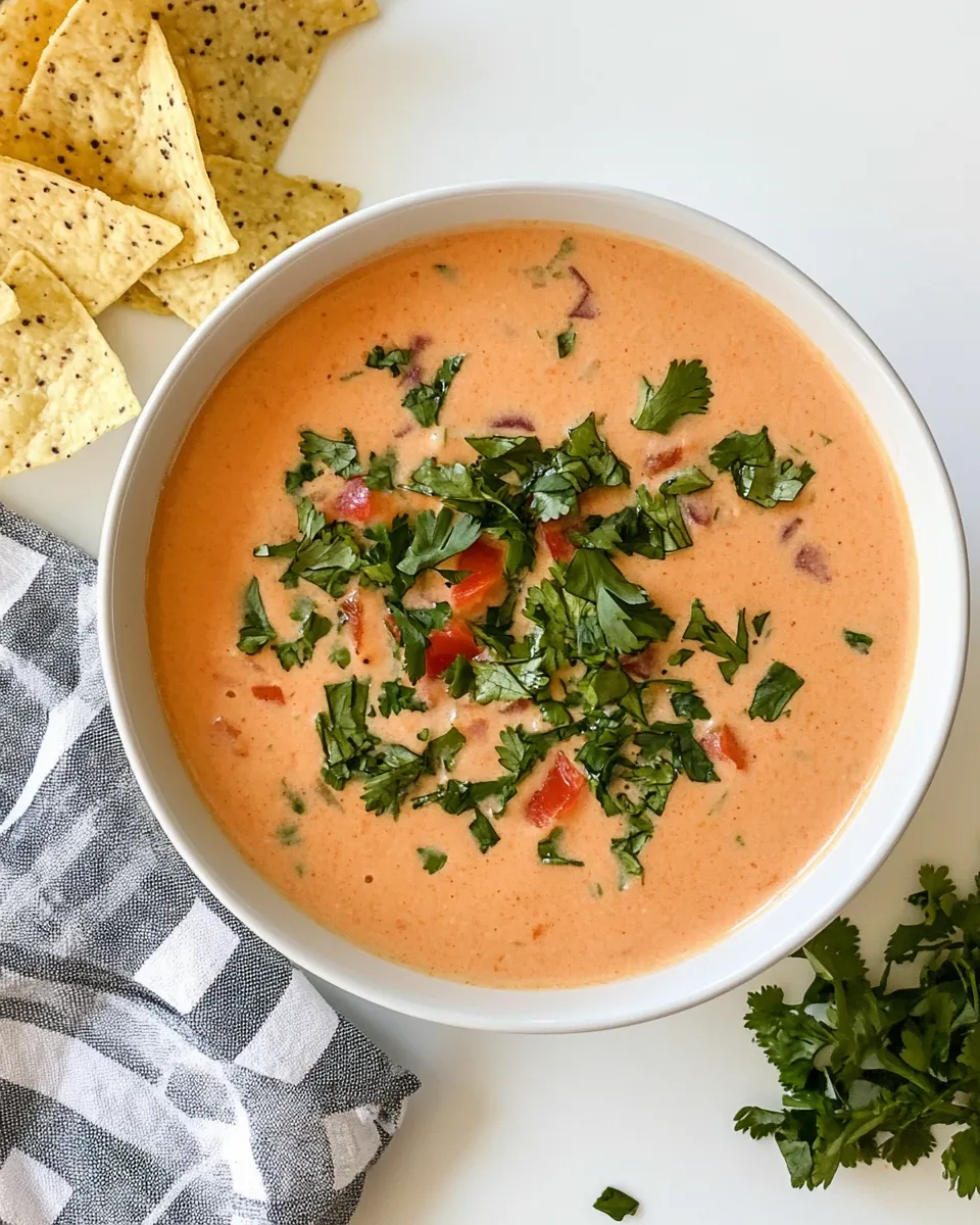 Easy Crock-pot Queso Dip food shot