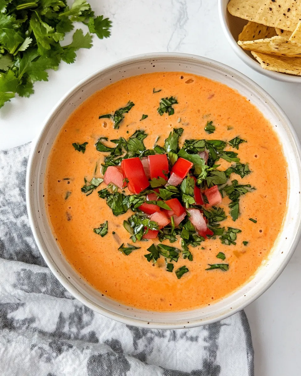 Delicious Crock-pot Queso Dip plate image