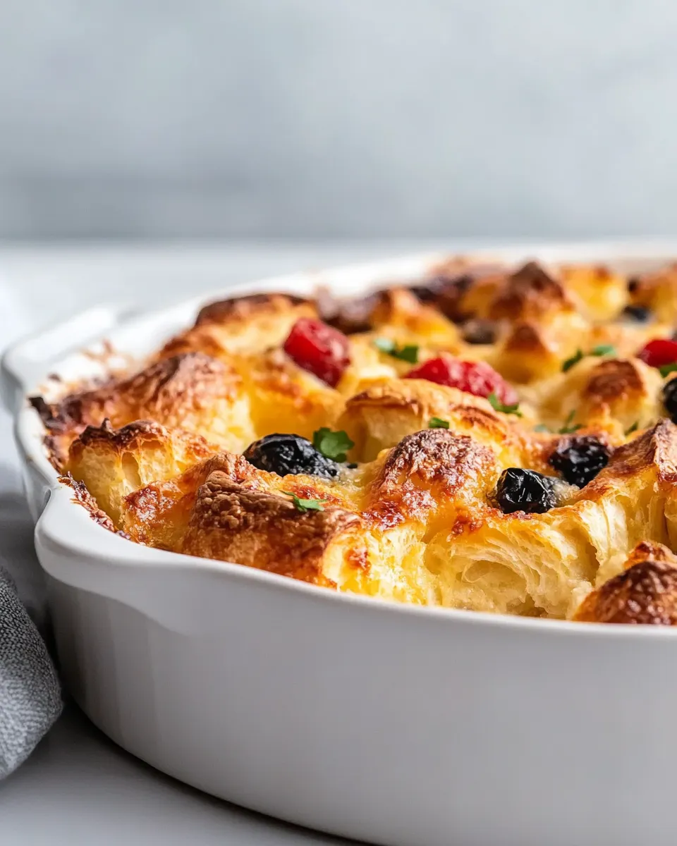 Homemade Croissant Breakfast Casserole photo