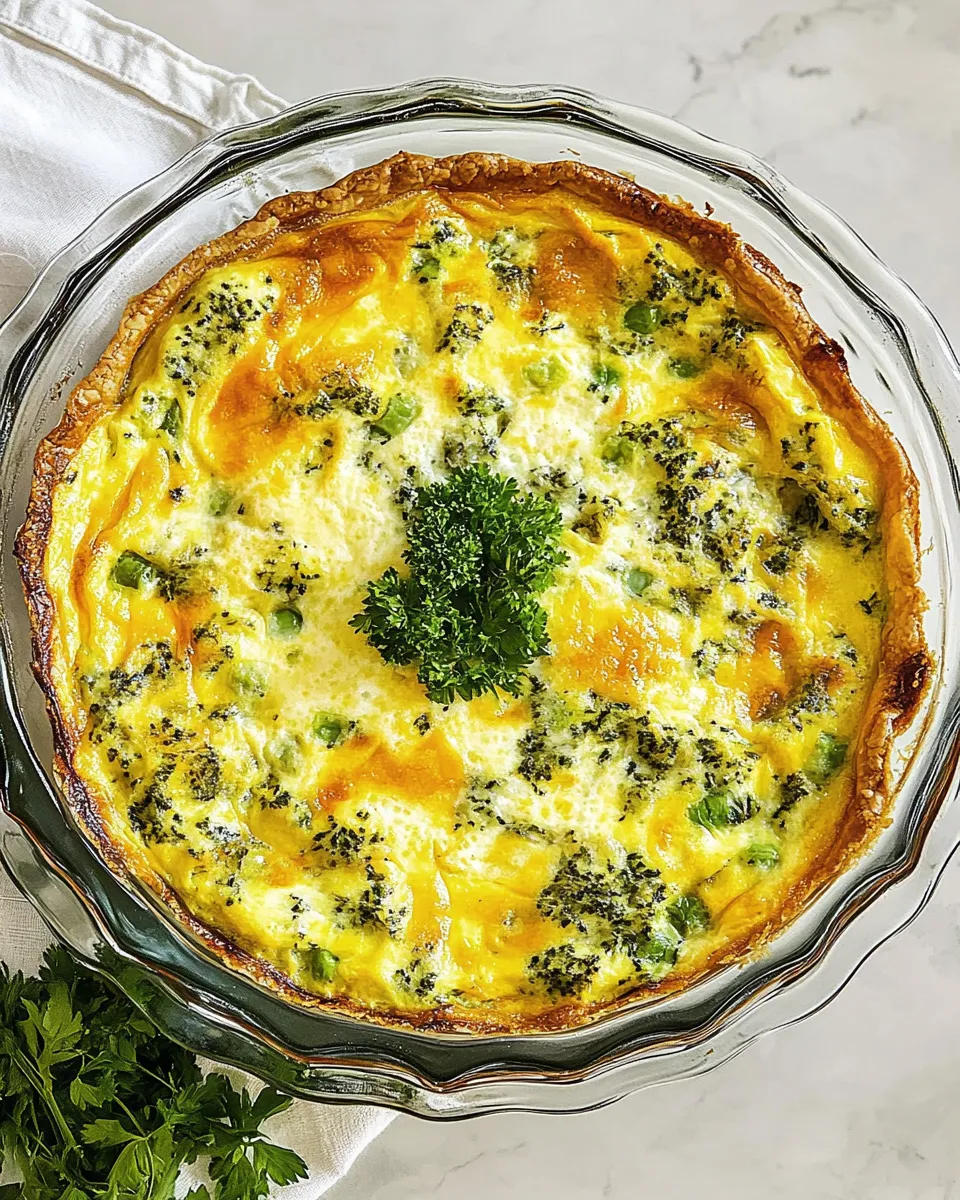 Easy Crustless Quiche food shot