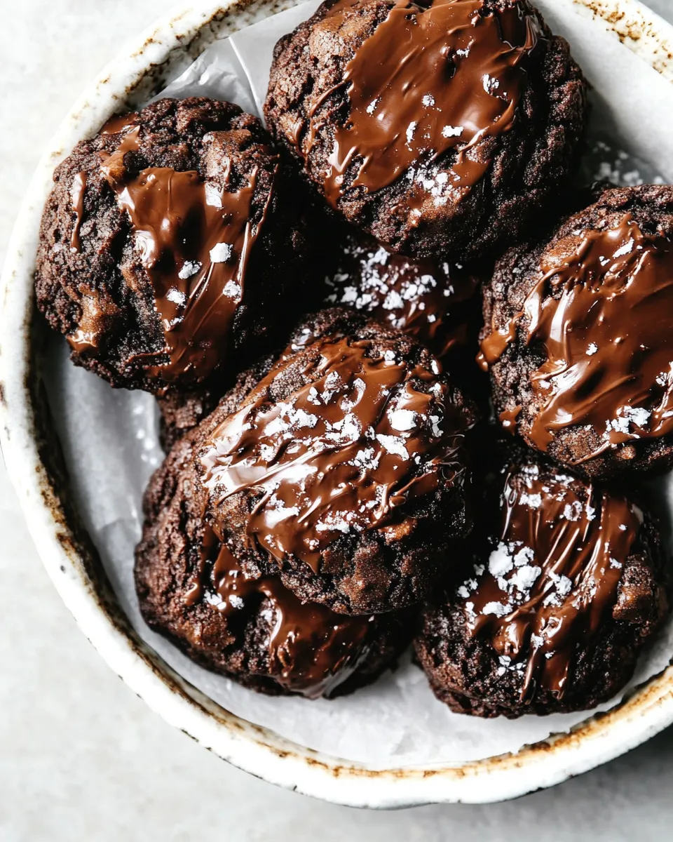 Easy Dark Chocolate Cookies recipe photo