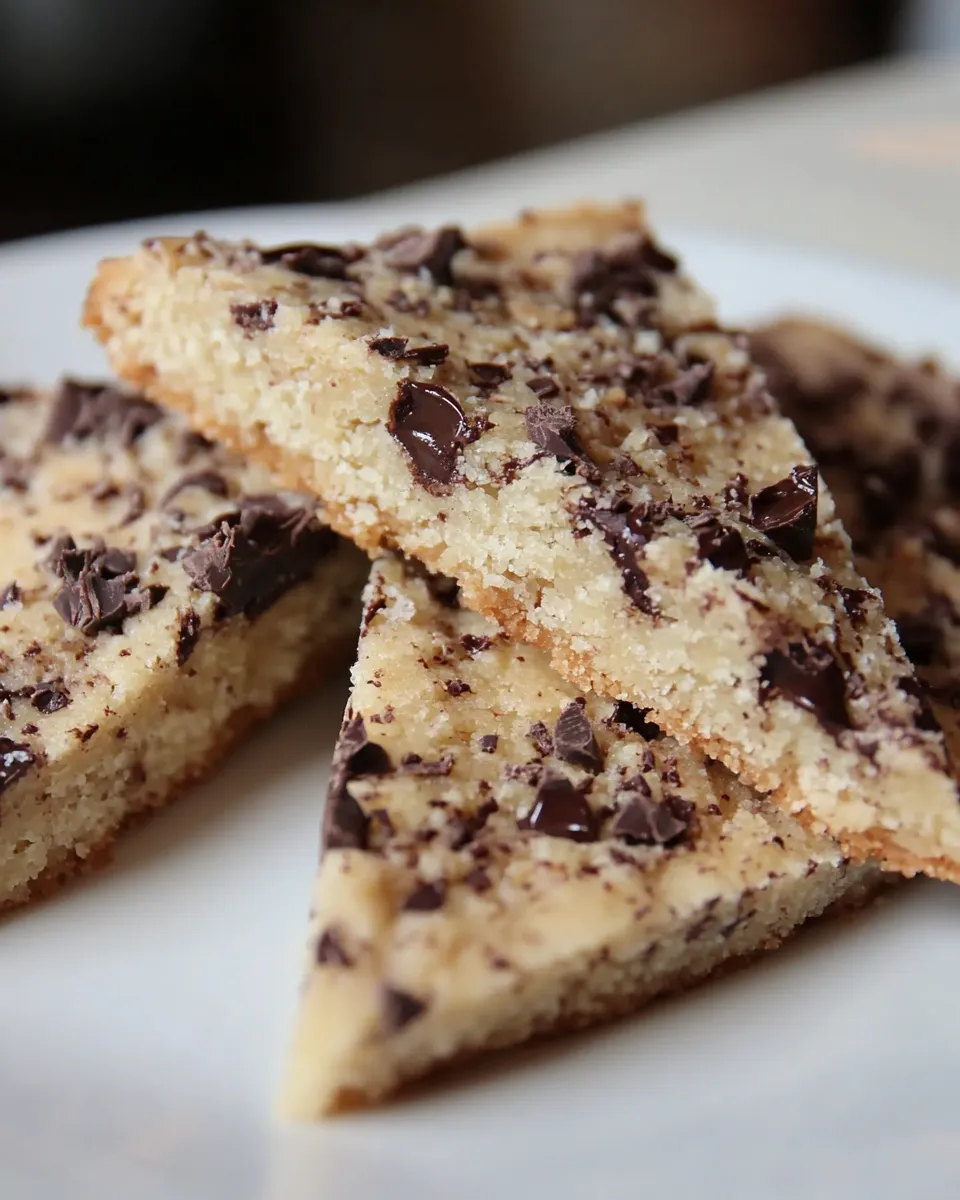 Easy Dark Chocolate Orange Shortbread food shot