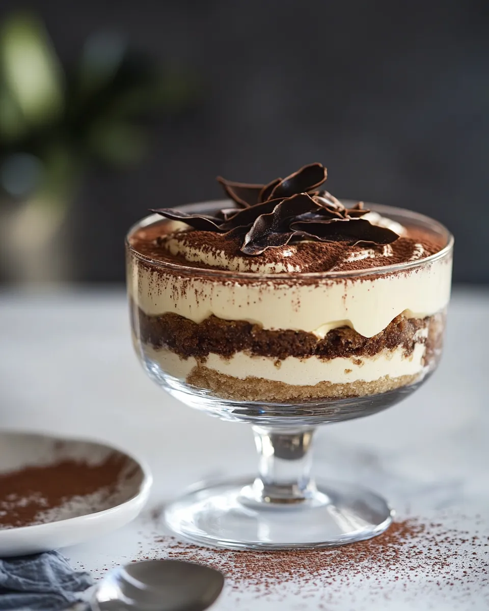 Easy Delicious Amarula tiramisu food shot