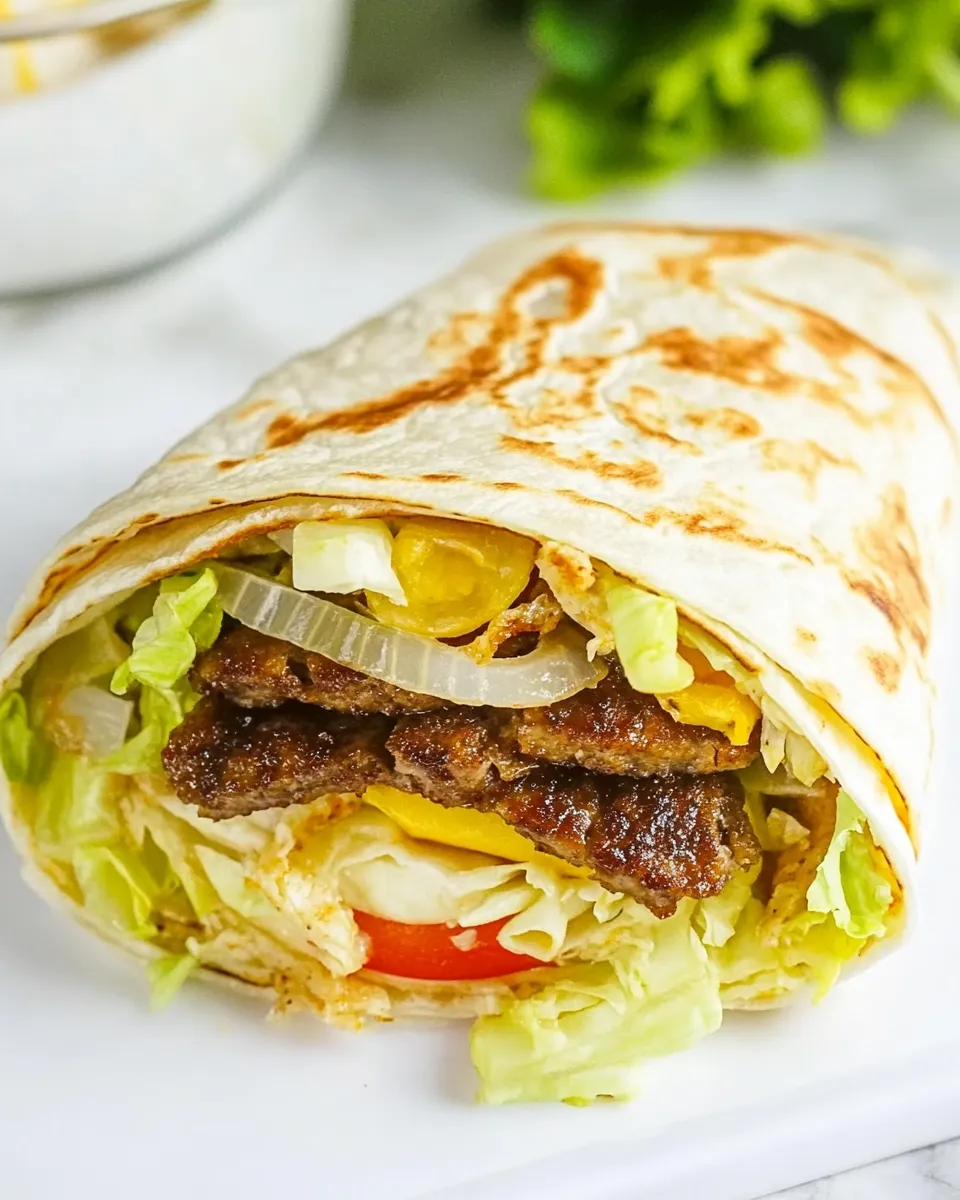 Classic Discontinued McDonalds Big Mac Snack Wrap Make It at Home recipe image