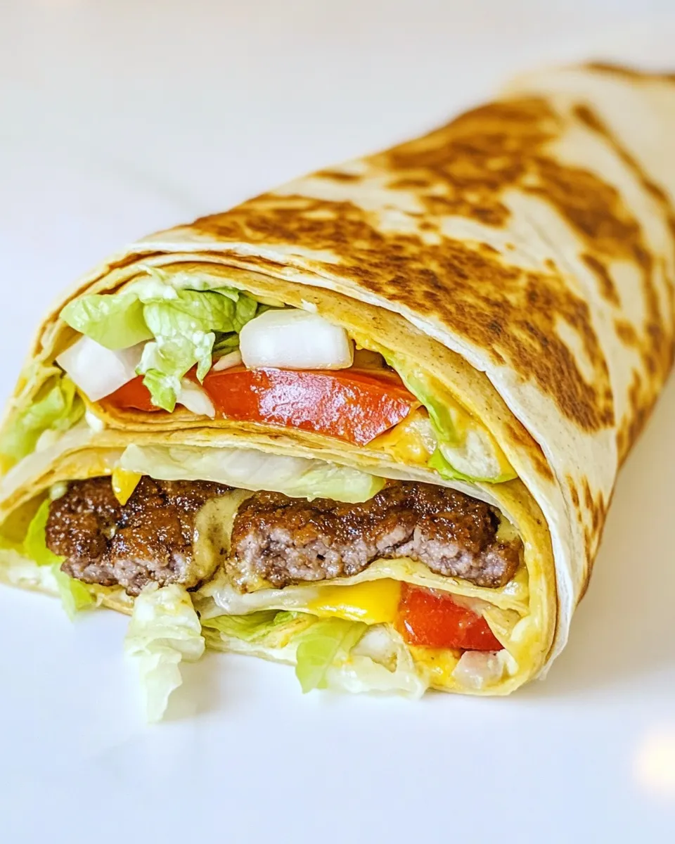 Delicious Discontinued McDonalds Big Mac Snack Wrap Make It at Home food shot