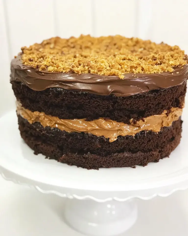 Homemade Double Chocolate Cookie Layer Cake recipe photo