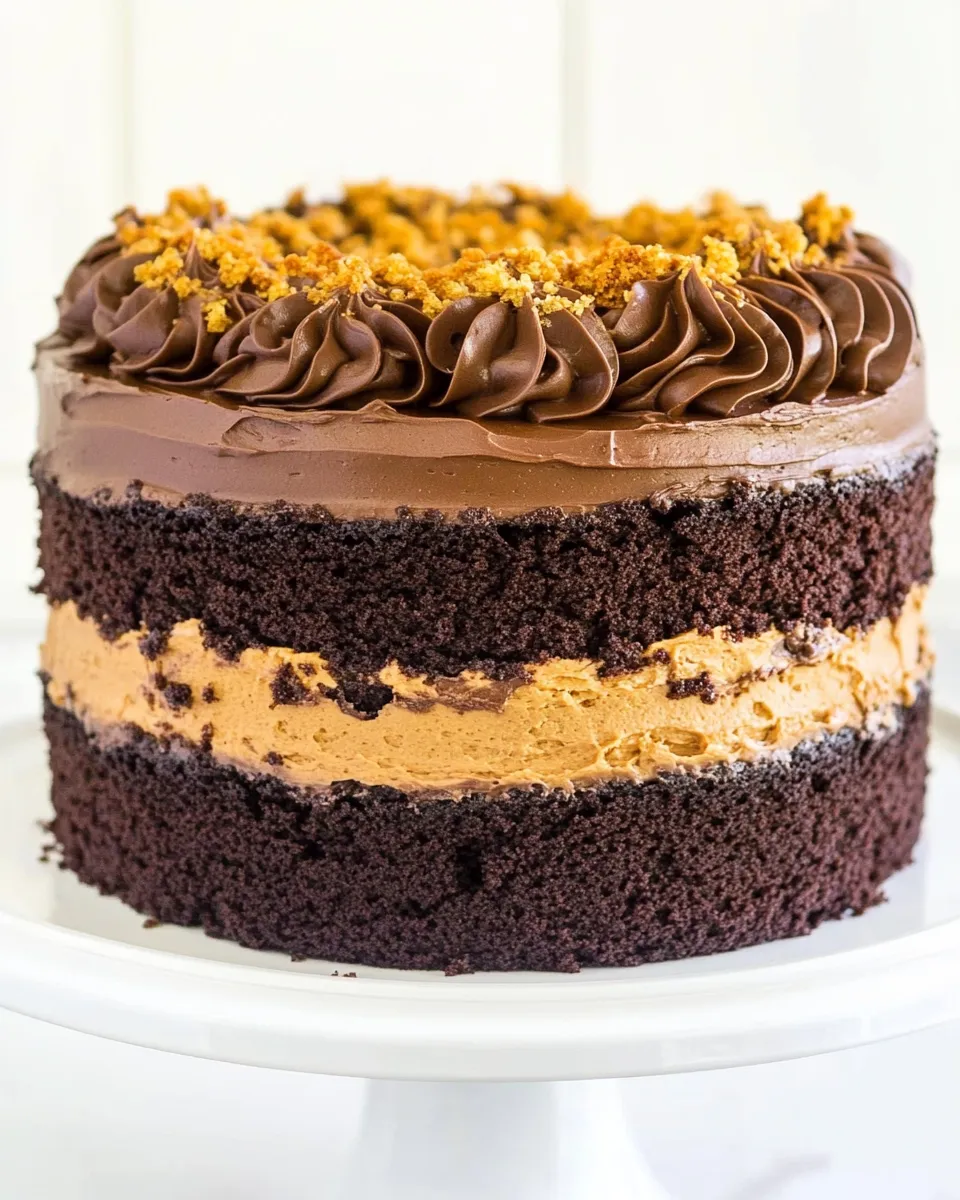 Delicious Double Chocolate Cookie Layer Cake picture