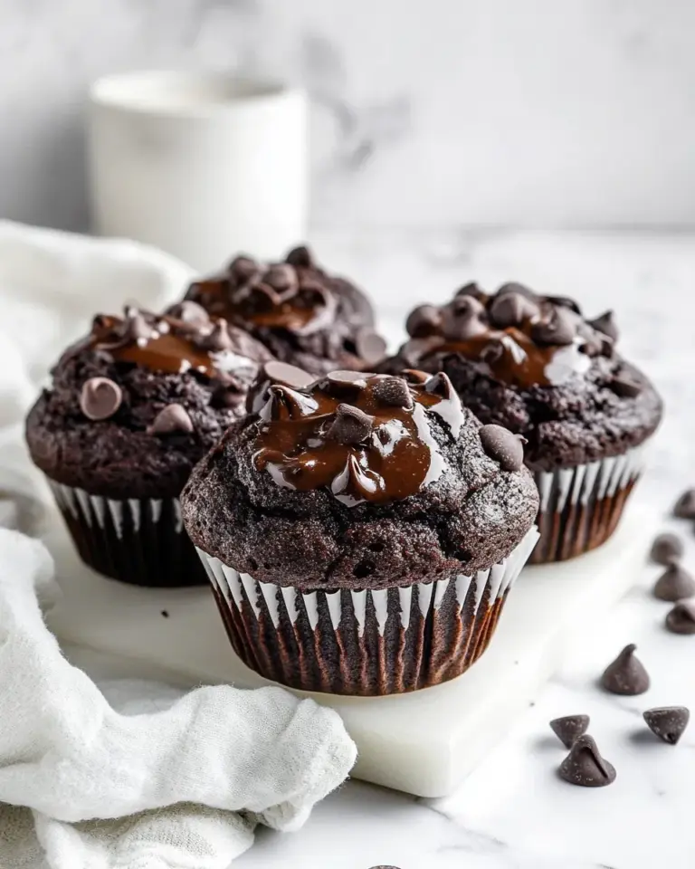 Homemade Double Chocolate Muffins photo