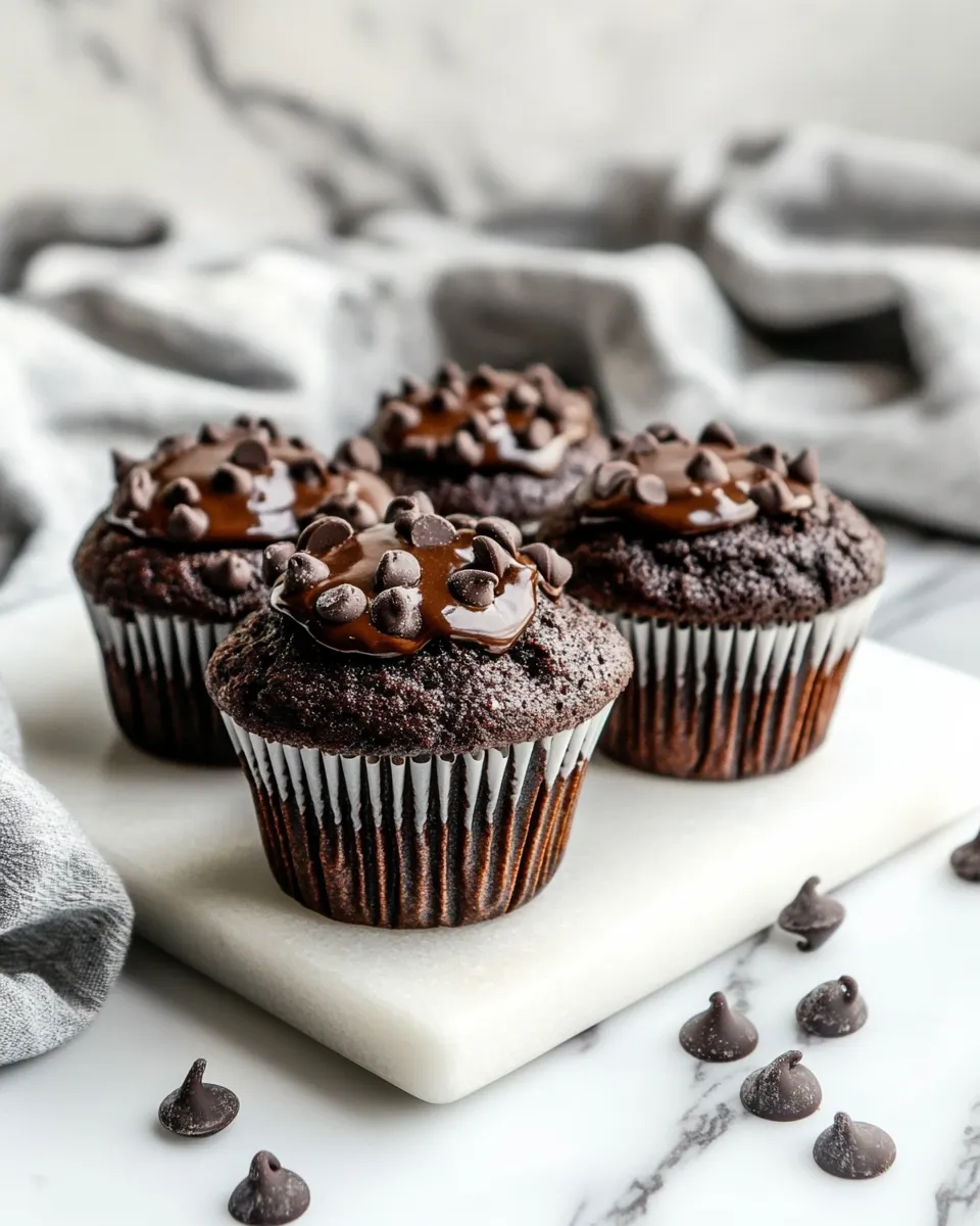 Easy Double Chocolate Muffins recipe photo