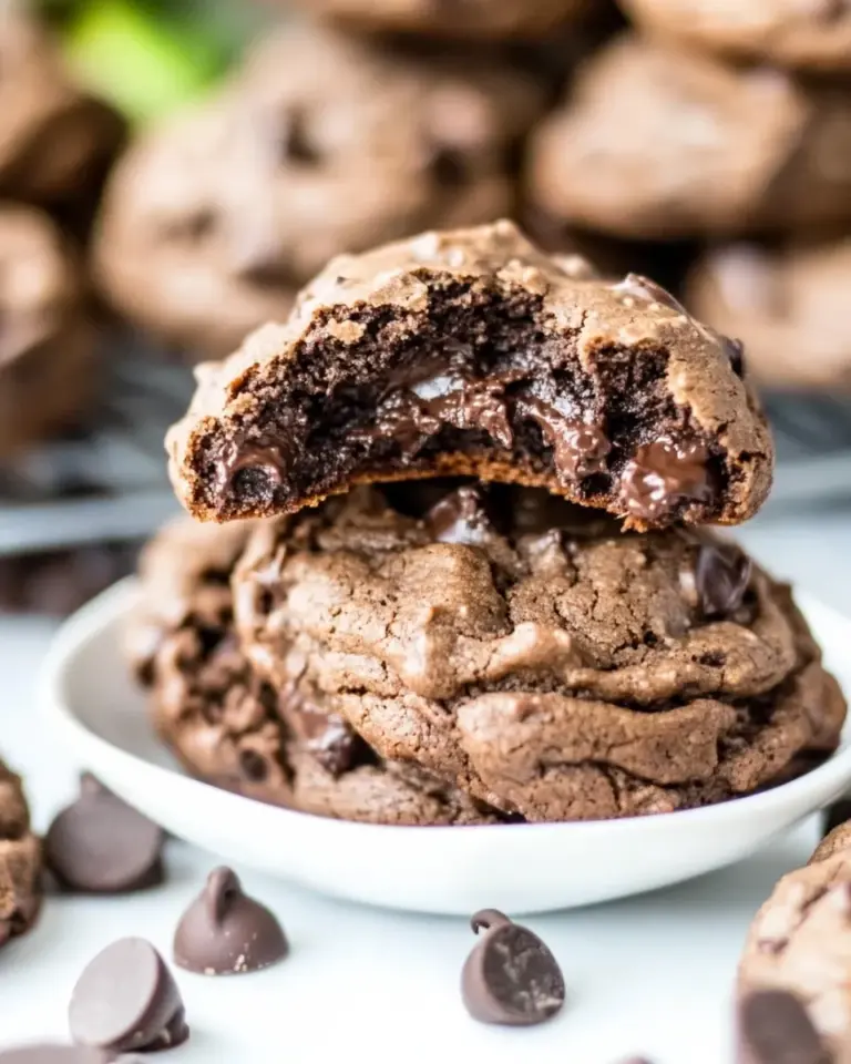 Homemade Double Chocolate Pudding Cookies photo