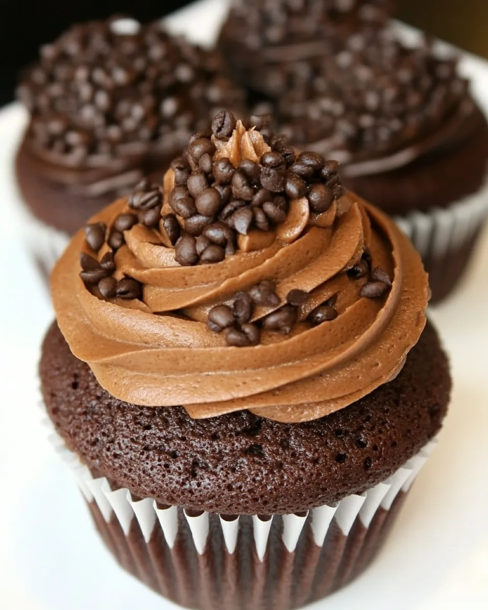 Delicious Double Shot Mocha Cupcakes shot