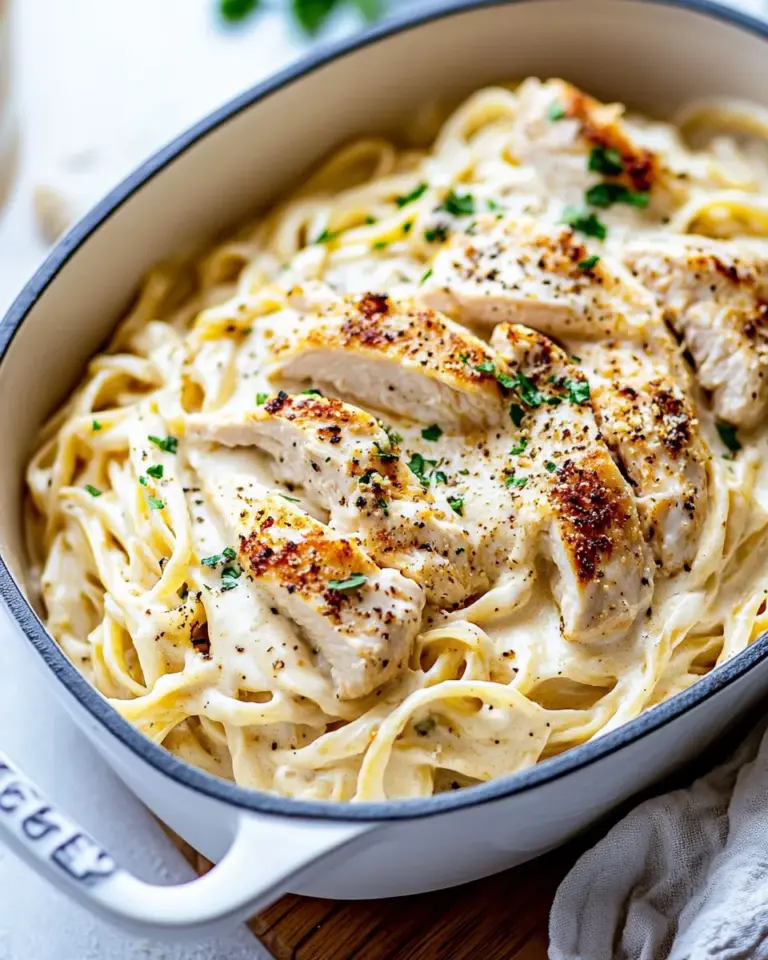 Homemade EASY Chicken Alfredo Recipe photo