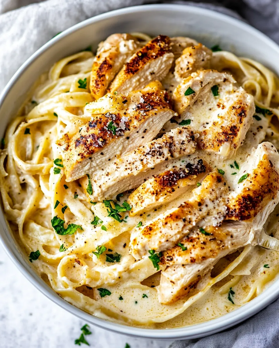 Classic EASY Chicken Alfredo Recipe image