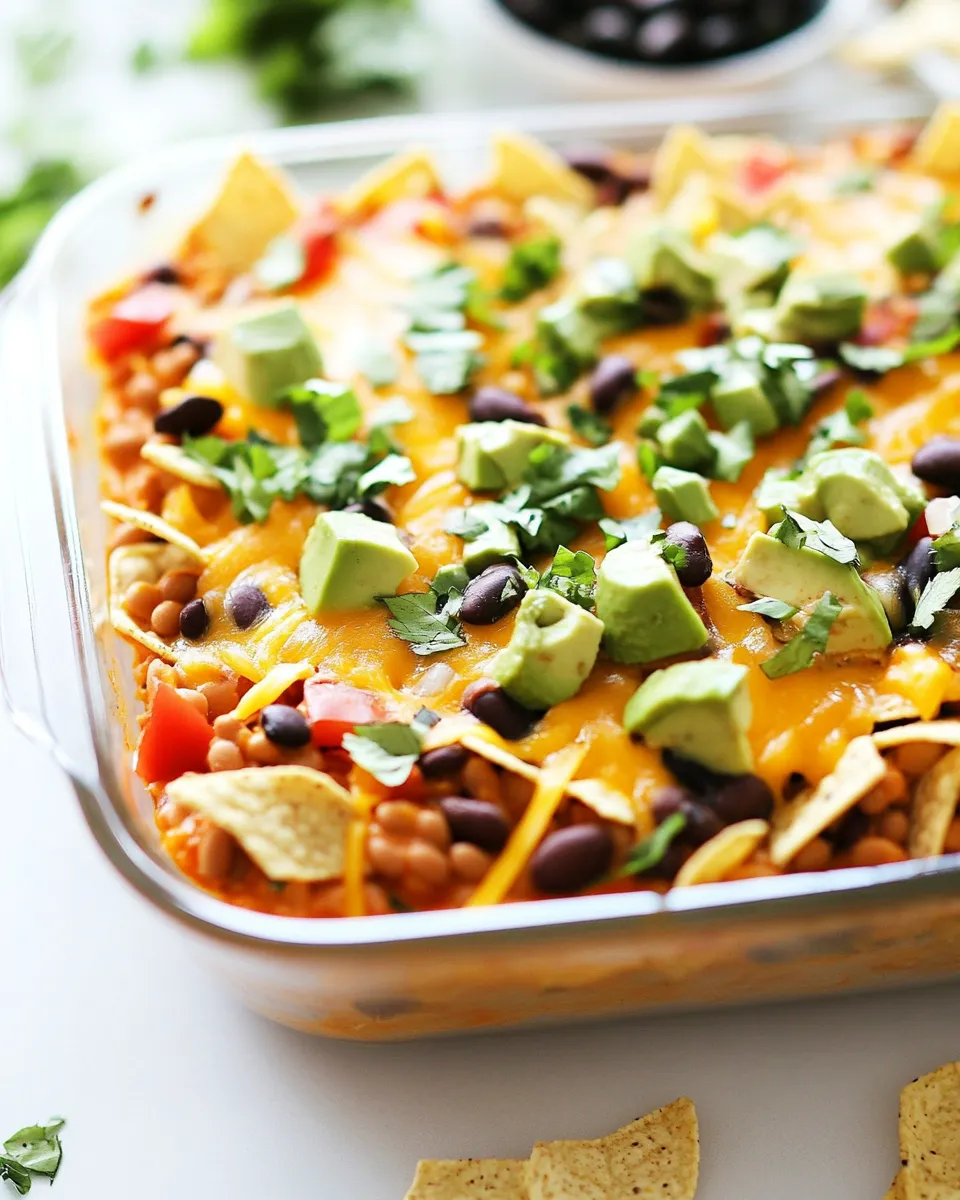 Quick Easy 7 Layer Bean Dip dish photo