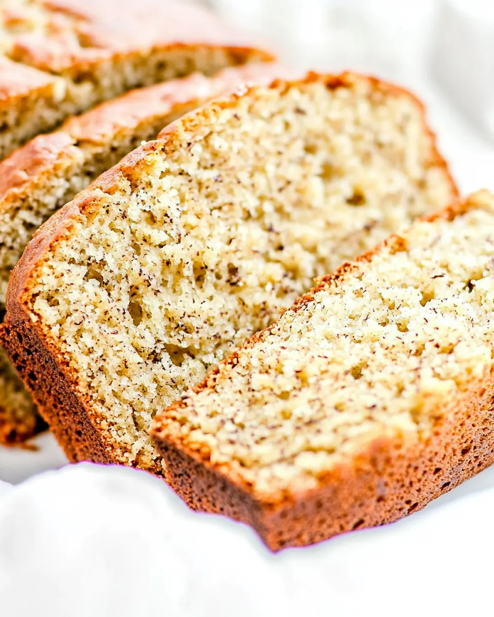 Quick Easy Banana Bread food shot