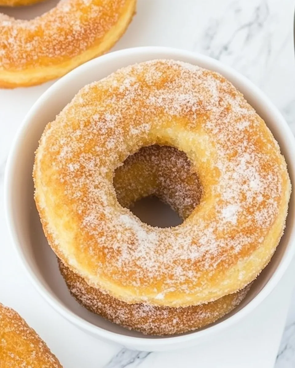 Quick Easy Biscuit Donuts (In The Air Fryer) food shot