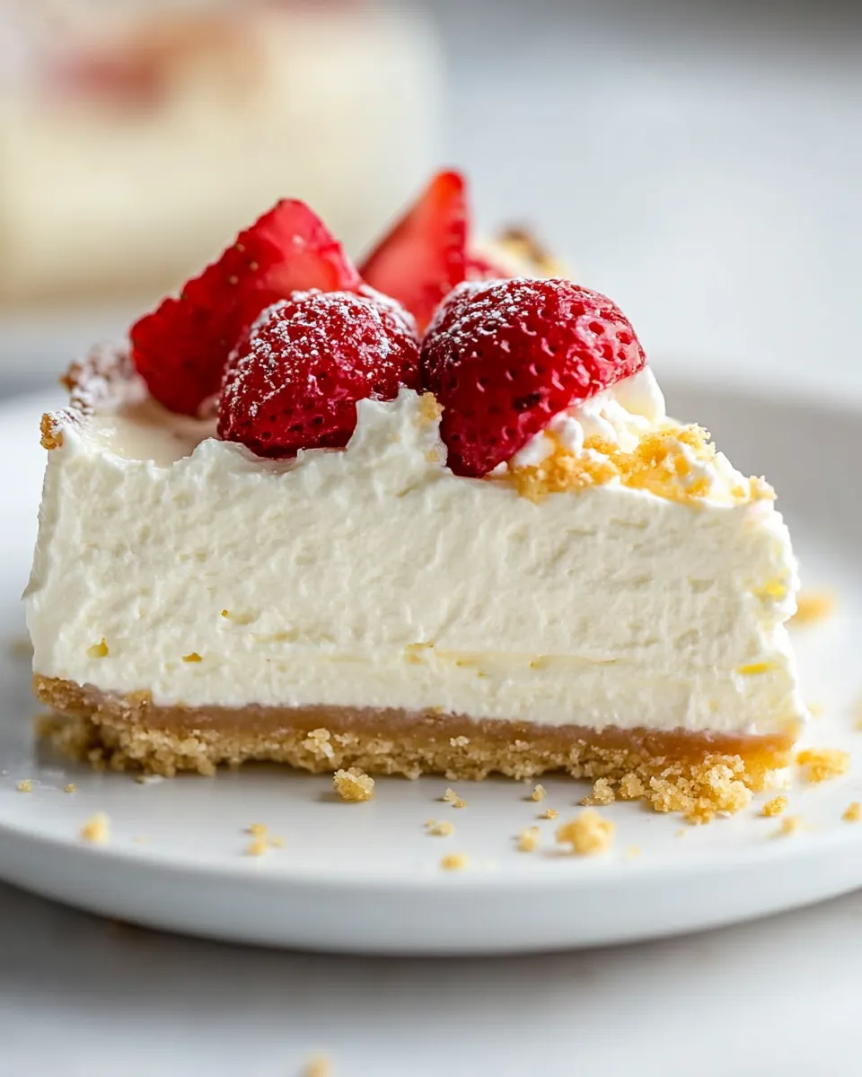 Quick Easy Cheesecake Recipe food shot