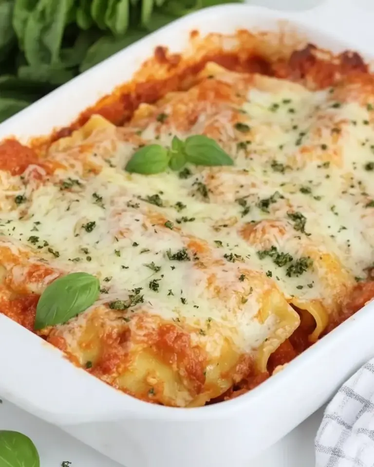 Homemade Easy Cheesy Baked Ravioli (Four Ingredients!) photo