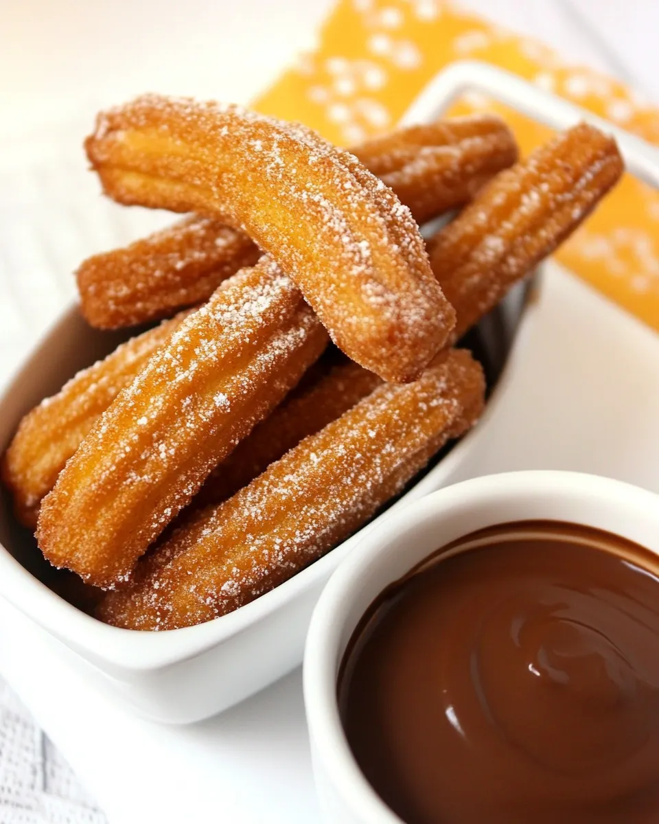 Homemade Easy Chocolate Con Churros photo