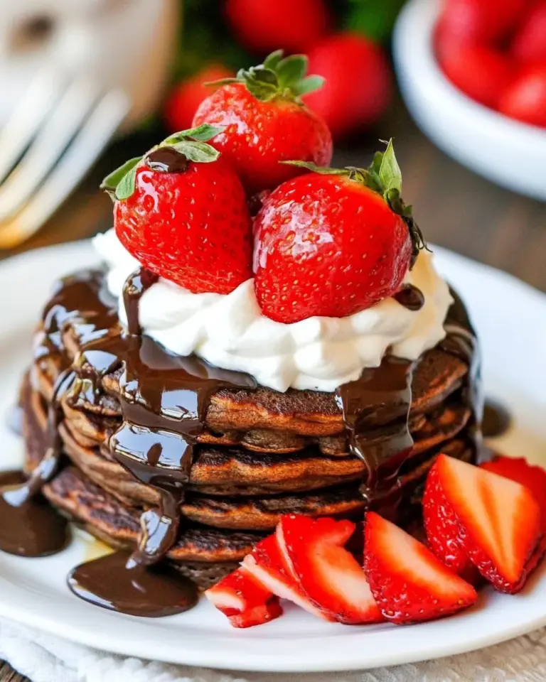 Homemade Easy Chocolate Pancakes photo