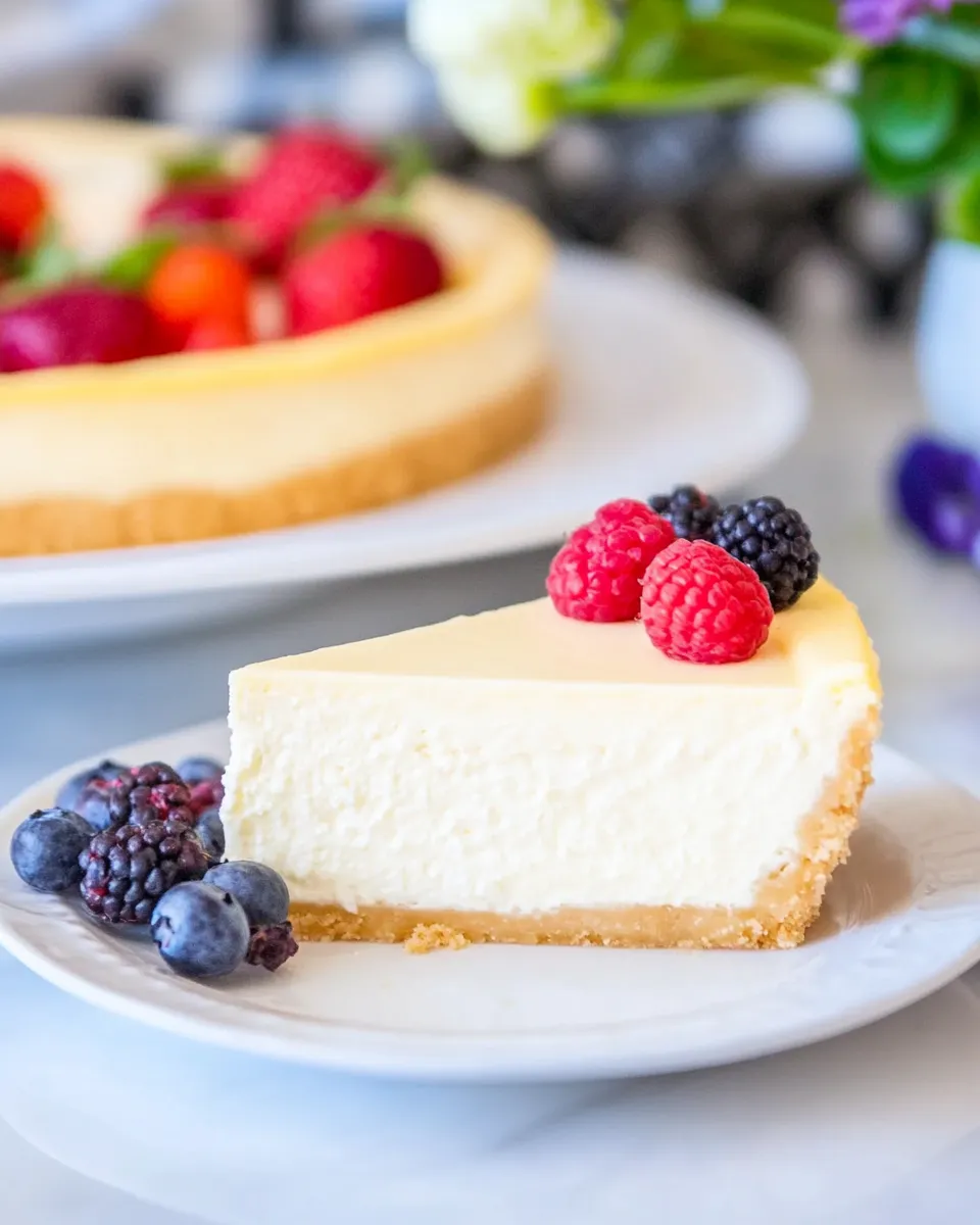 Classic Easy Cottage Cheese Cheesecake Recipe (keto, low carb) image