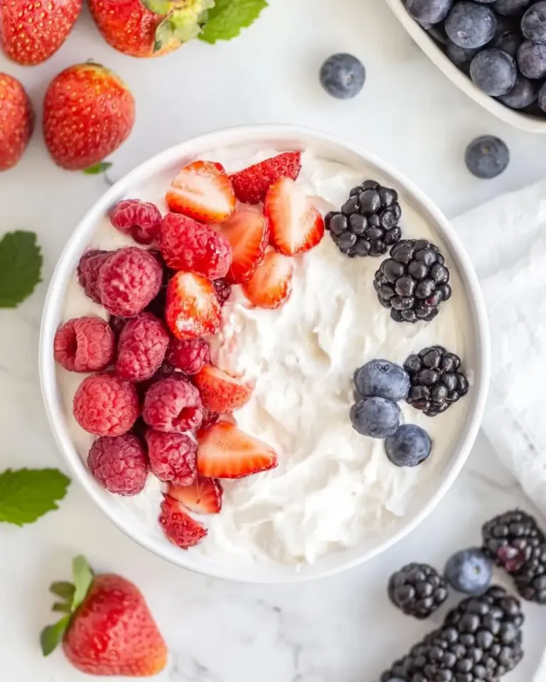 Homemade Easy Cream Cheese Fruit Dip (Made In 10 Minutes!) photo