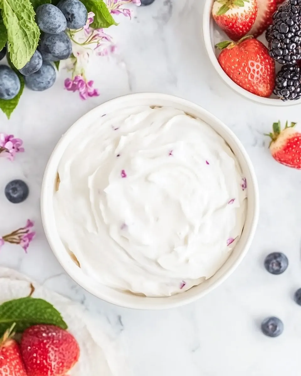 Classic Easy Cream Cheese Fruit Dip (Made In 10 Minutes!) recipe image