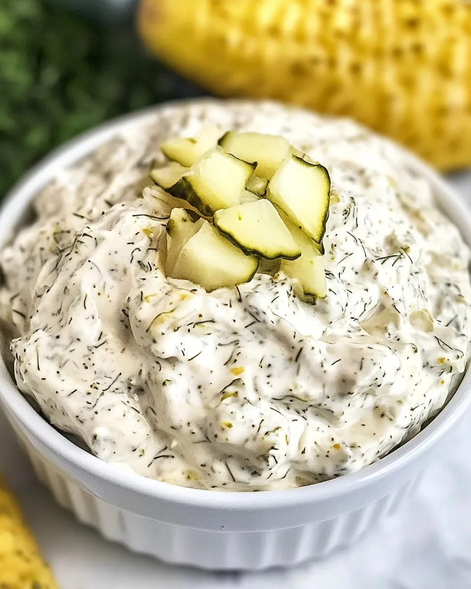Classic Easy Dill Pickle Dip recipe image