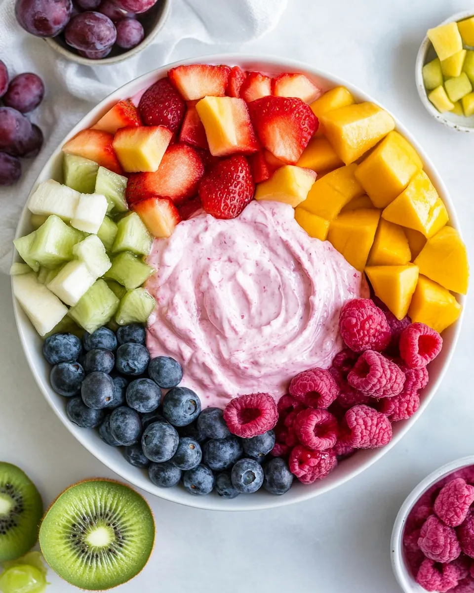 Quick Easy Fruit Dip (2 Ingredients) recipe image