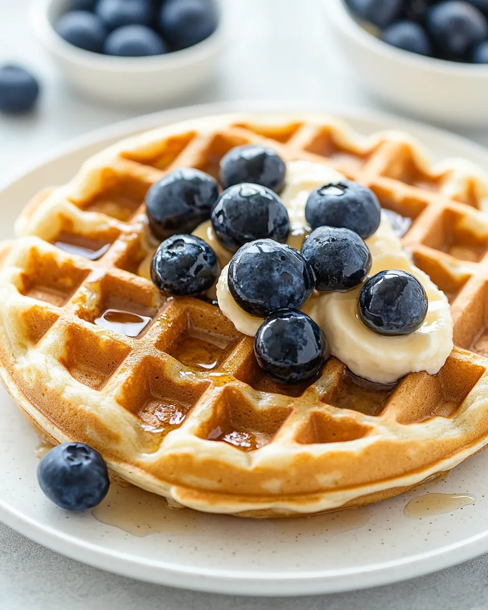 Quick Easy Gluten Free Waffles Recipe food shot