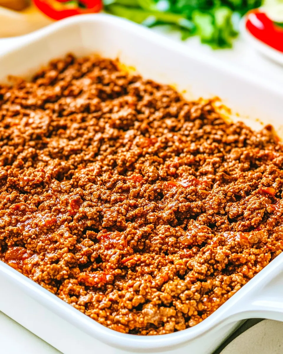 Quick Easy Ground Beef Taco Meat plate image
