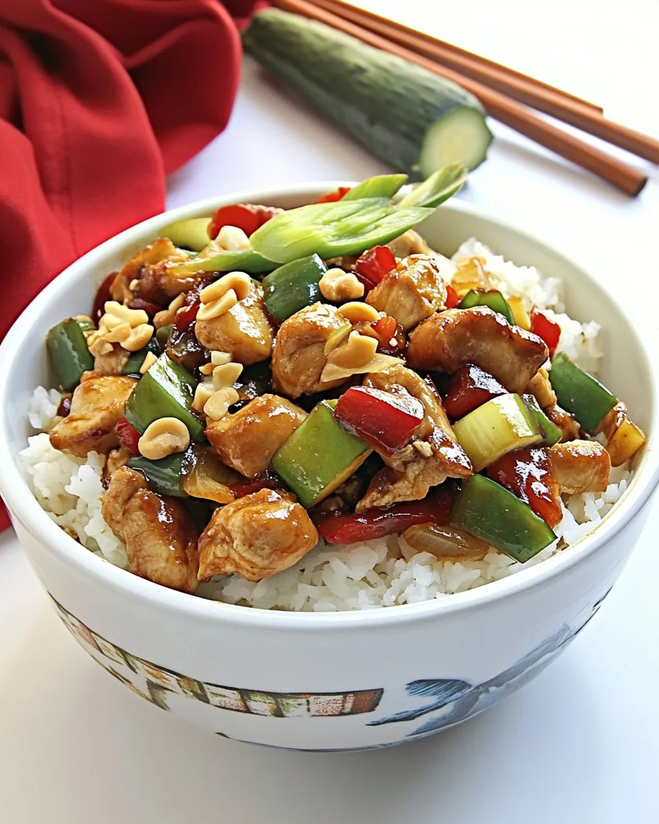 Quick Easy Kung Pao Chicken food shot