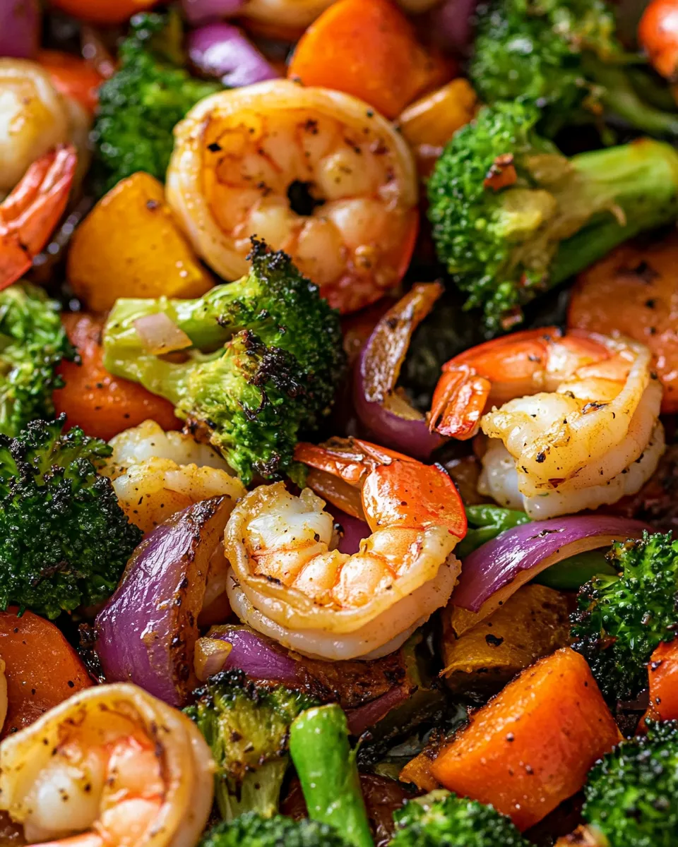 Delicious Easy One Pan Roasted Shrimp and Veggies recipe photo