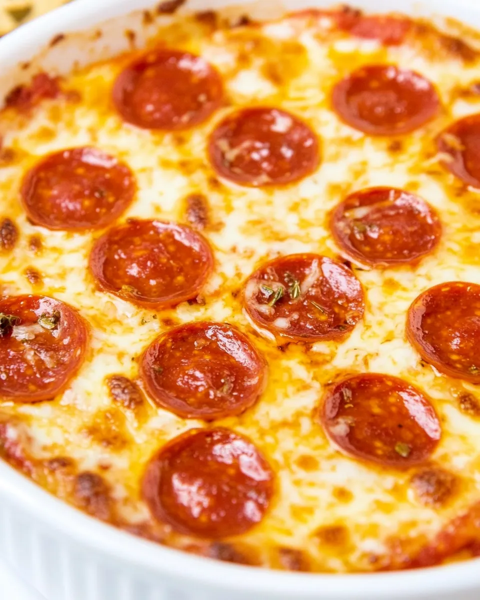 Quick Easy Pizza Dip food shot