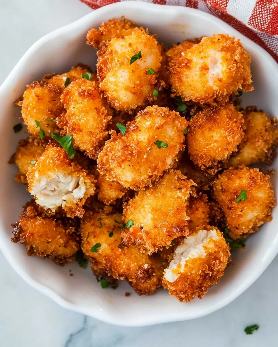 Quick Easy Popcorn Chicken Recipe food shot